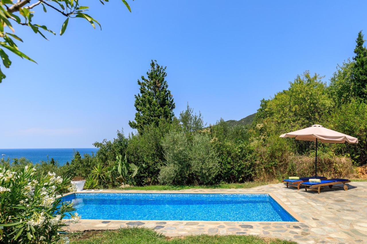 Villa Rodia With Swimming Pool On Skopelos Island Eksteriør billede
