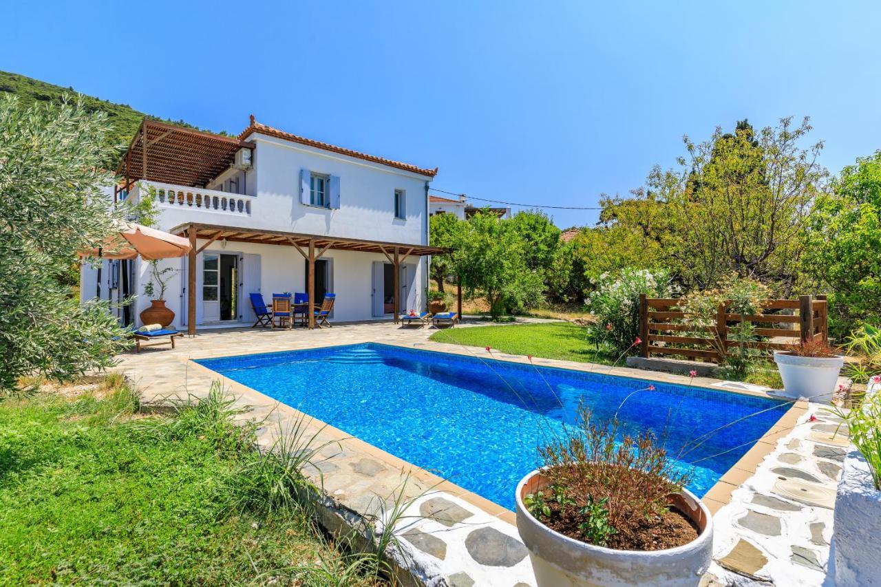 Villa Rodia With Swimming Pool On Skopelos Island Eksteriør billede